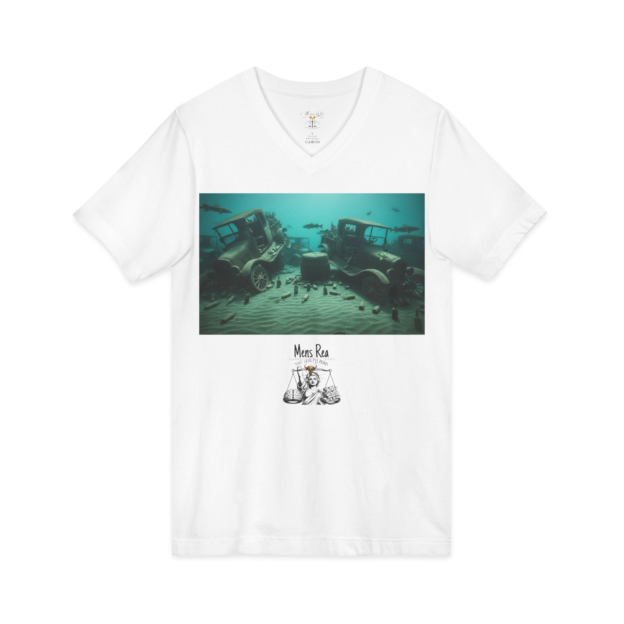 Lake Erie Prohibition Wreck Tee — Buffalo Fort Erie Underwater Vintage Car Scene