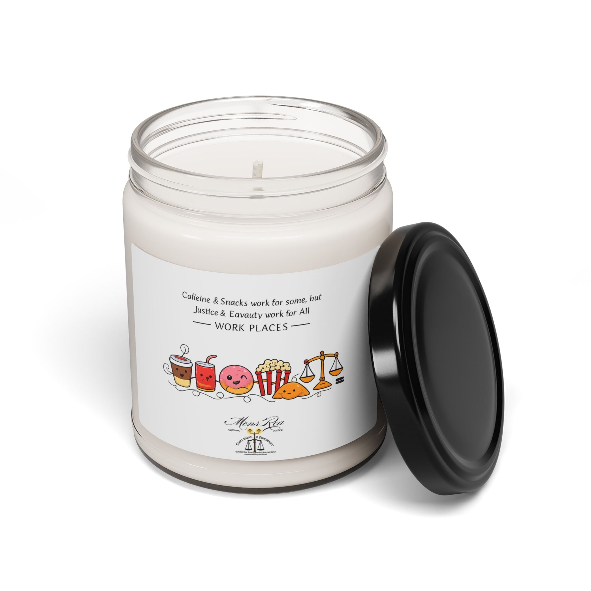 Office Snacks Candle | Scented Soy Candle, Coffee Fuel, Office Humor