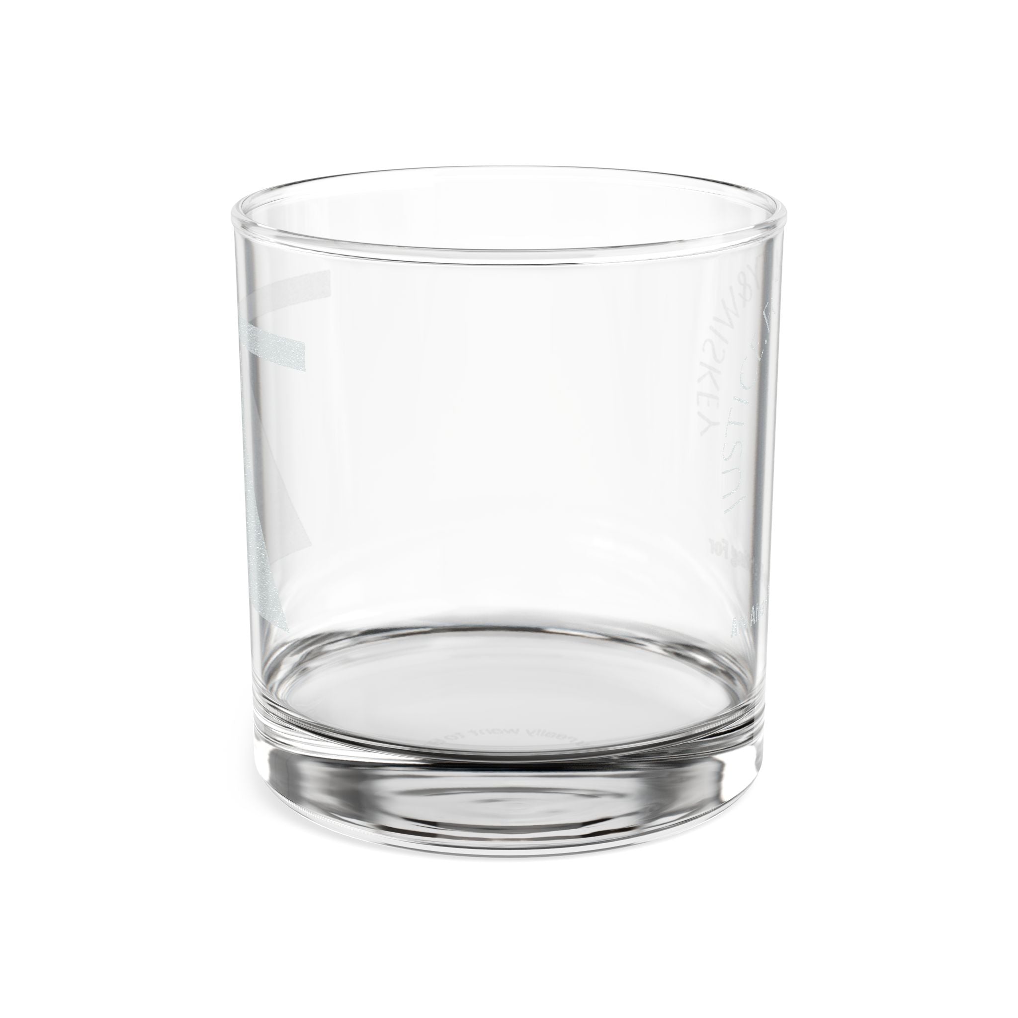 Engraved ‘Justice to the Whiskey Glass’ 10.5oz — Minimal Triangle Design, Lawyer Gift, Bar Gift
