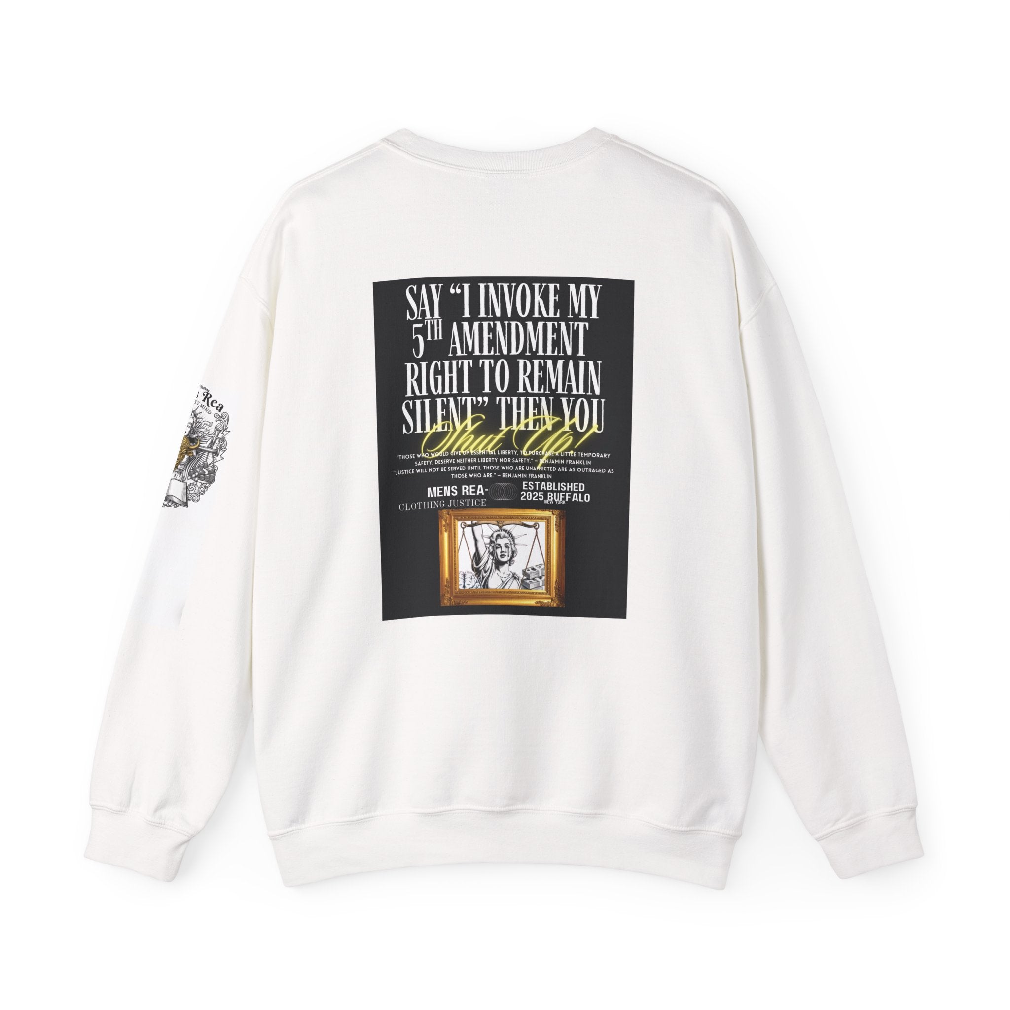 Mens Rea Apparel Crewneck Sweatshirt — 'Guilty Mind, Illicit Soul' Vintage Graphic