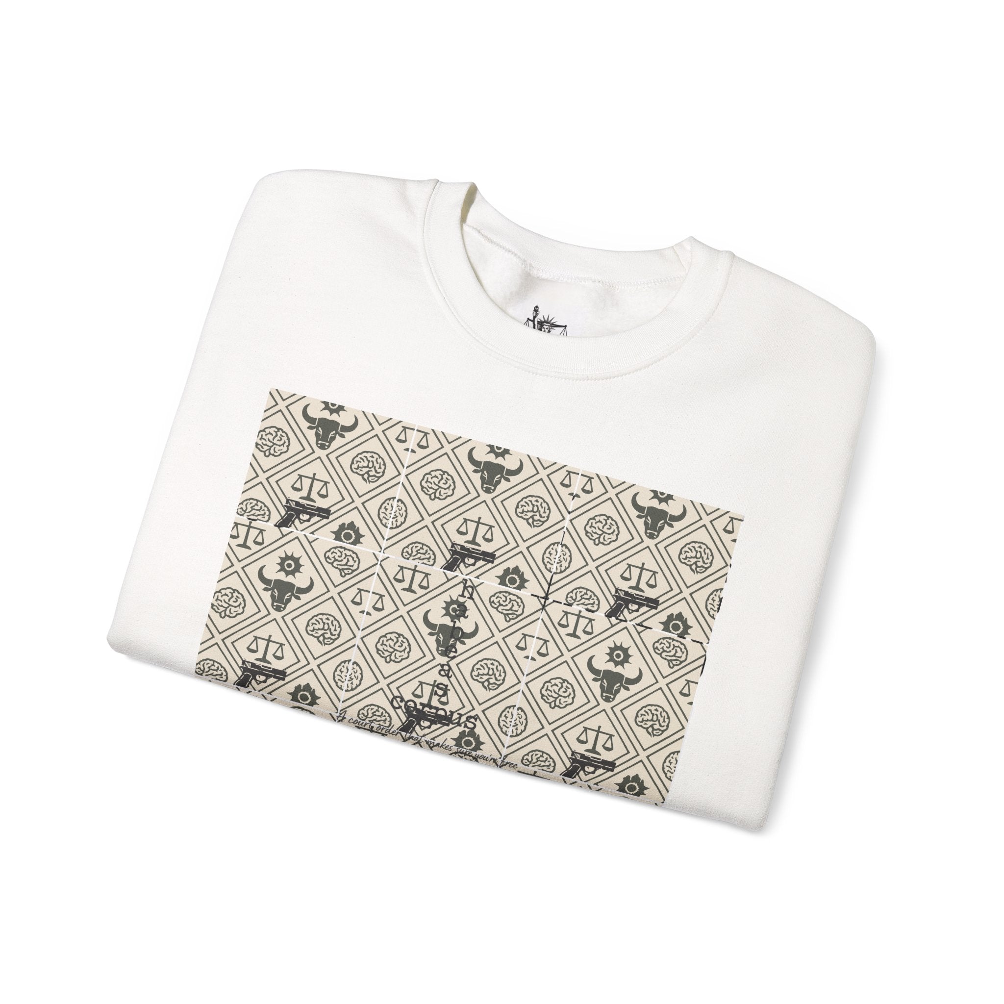 Mens Rea Apparel Crewneck Sweatshirt — 'Guilty Mind, Illicit Soul' Vintage Graphic