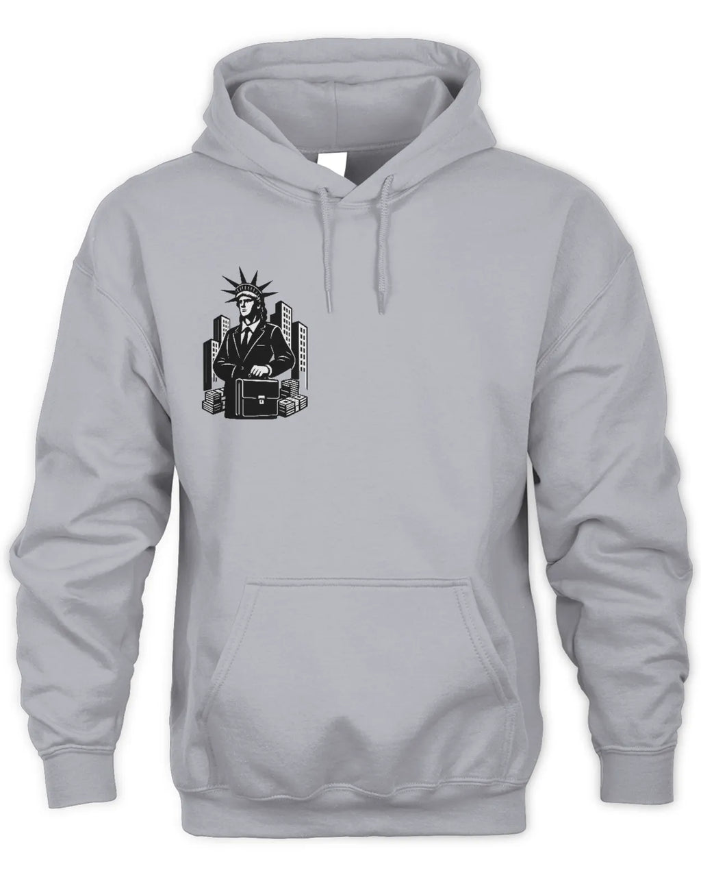 Statue of Fraud Hoodie-Activist Streetwear-Clothing Justice