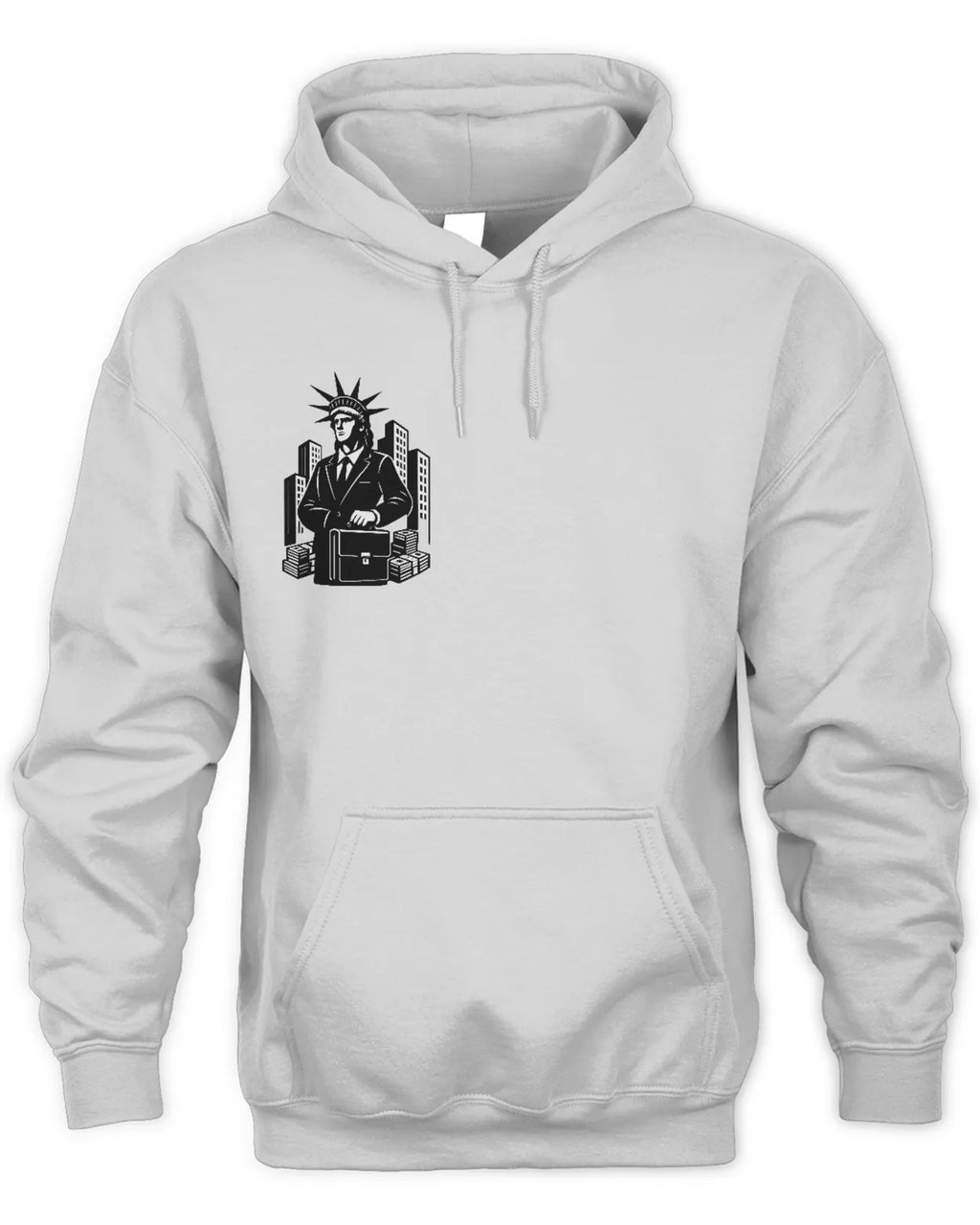 Statue of Fraud Hoodie-Activist Streetwear-Clothing Justice