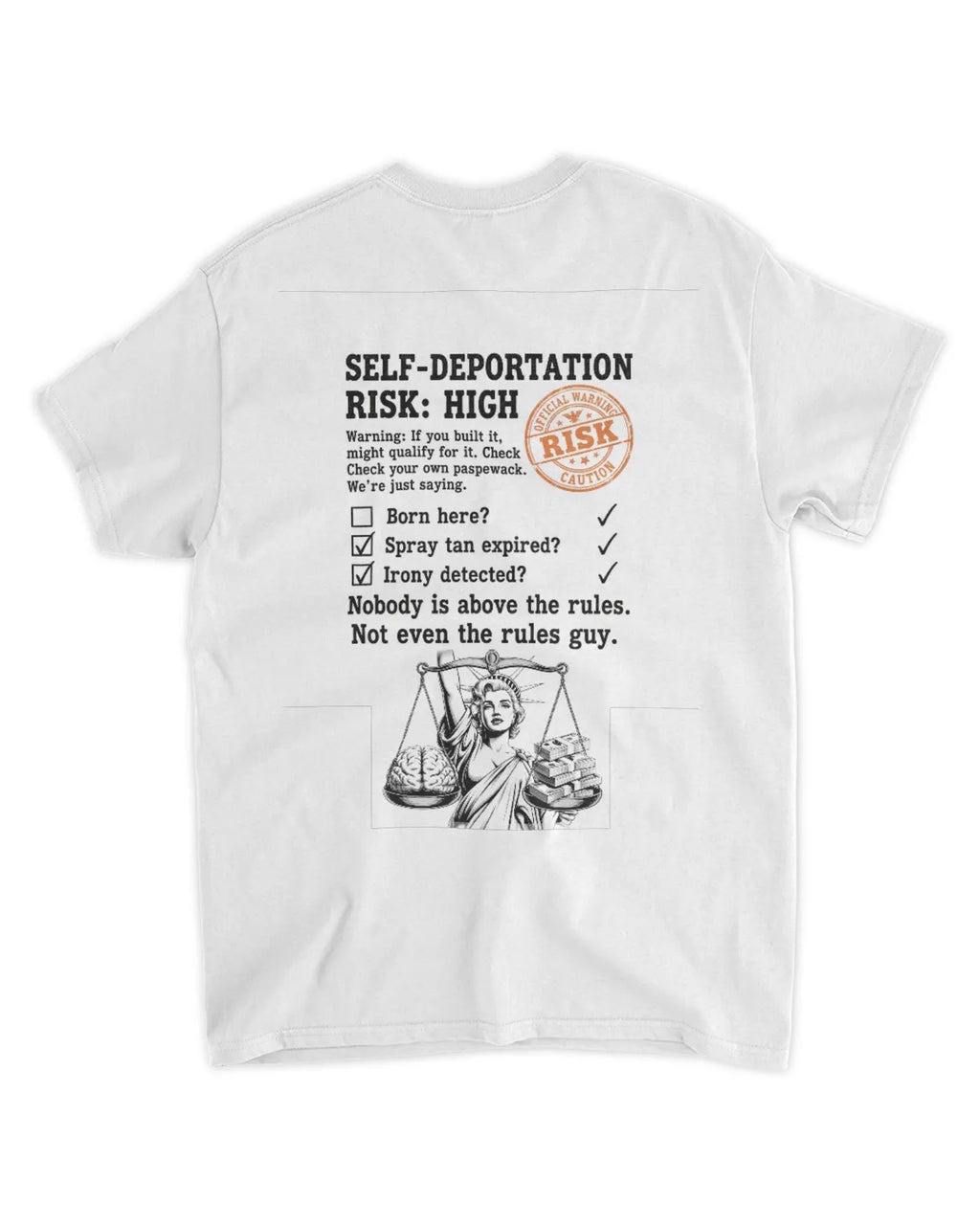 Orange ? Mens fitted t-shirt