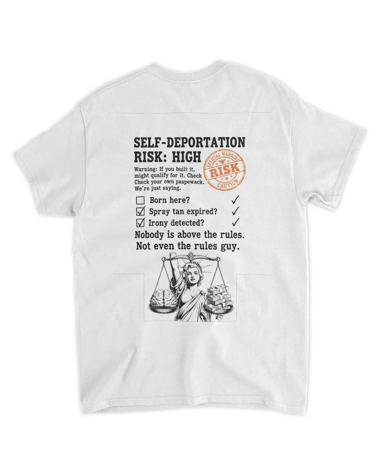 Orange ? Mens fitted t-shirt