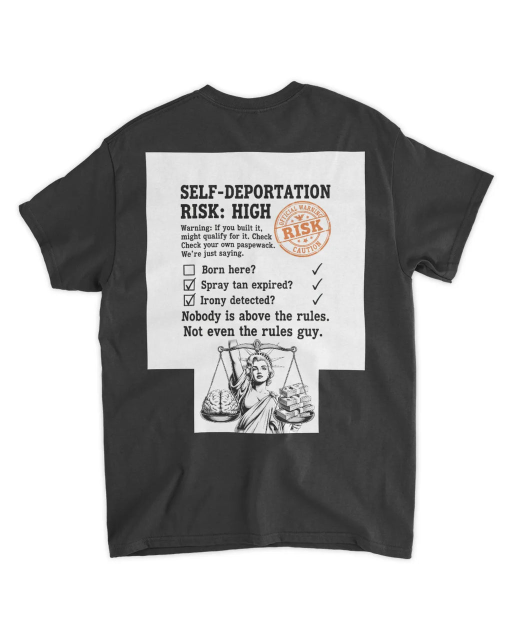 Orange ? Mens fitted t-shirt