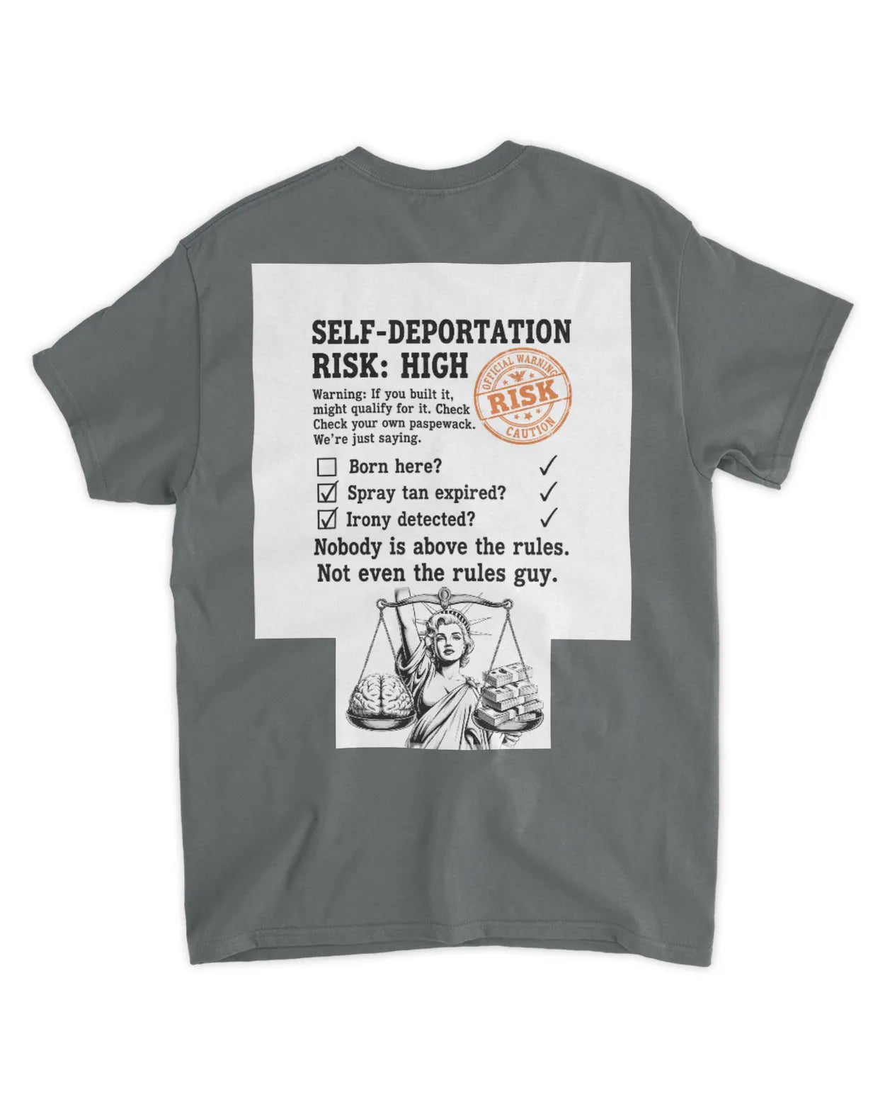 Orange ? Mens fitted t-shirt