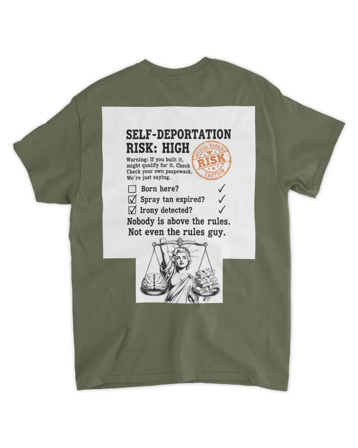 Orange ? Mens fitted t-shirt