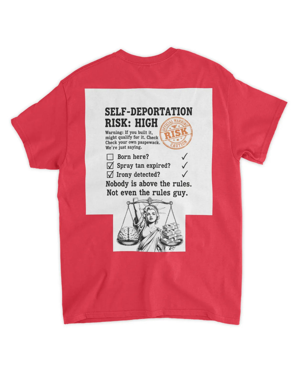 Orange ? Mens fitted t-shirt