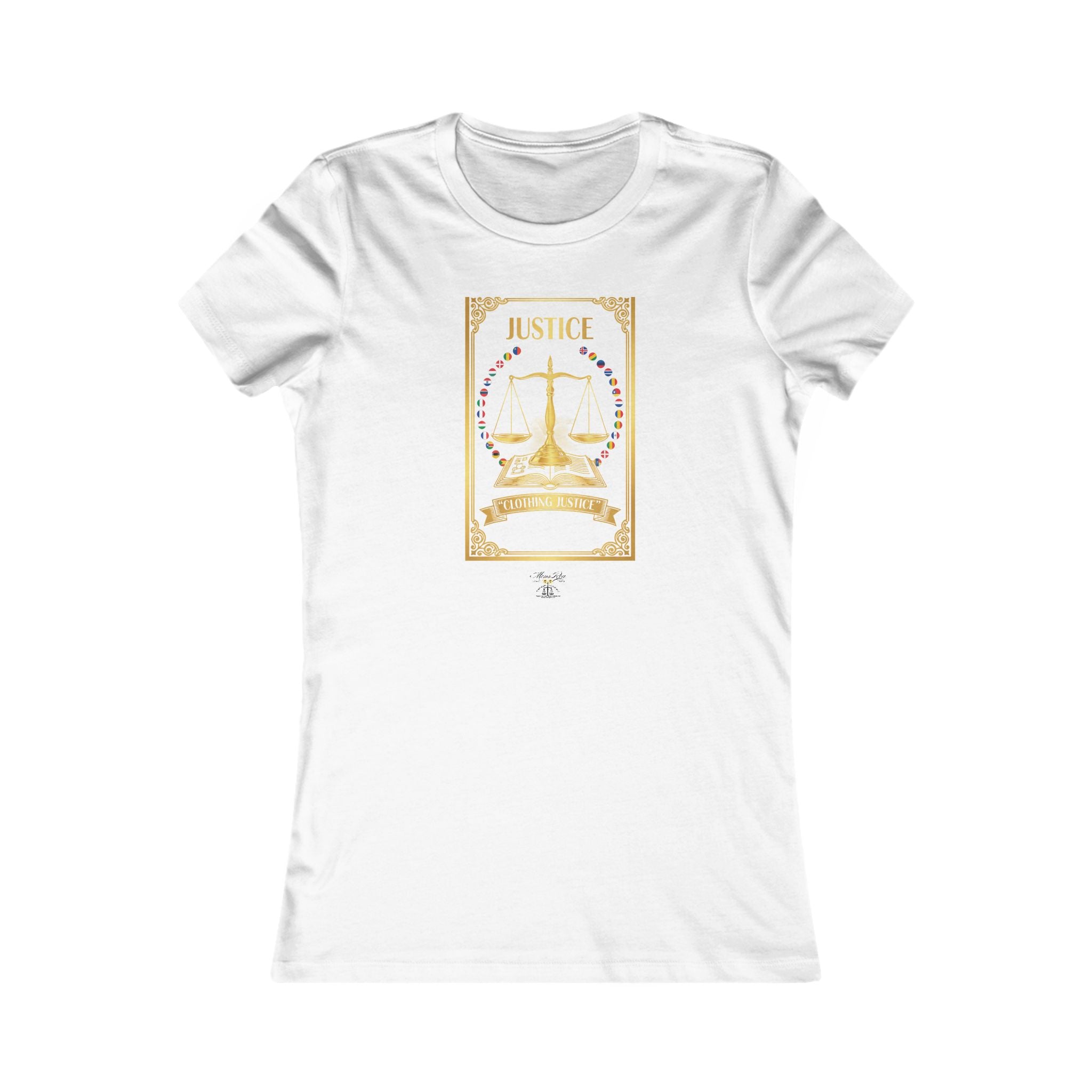 Tarot 4 Justice Women's Tee — Tarot-Inspired Justice Graphic T-Shirt | Mens Rea