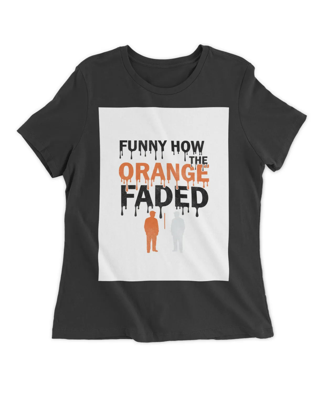 Orange Women's Fitted T-Shirt