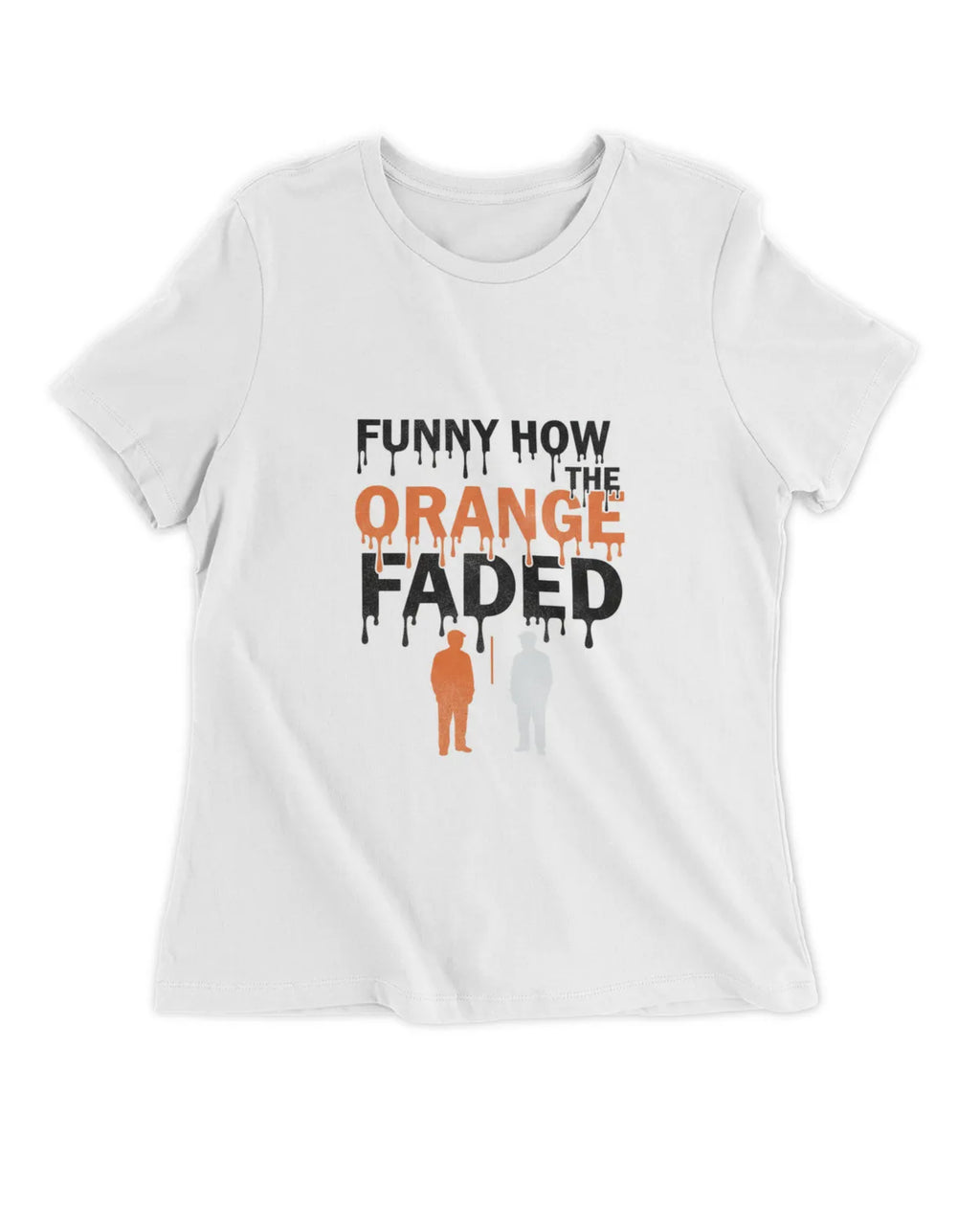 Orange Women's Fitted T-Shirt