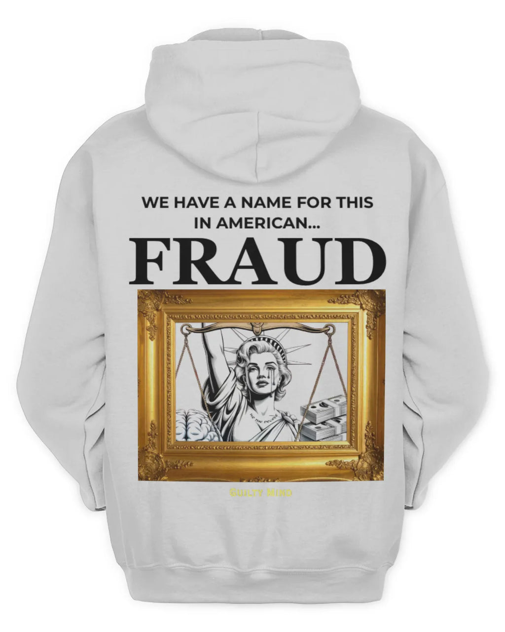 Statue of Fraud Hoodie-Activist Streetwear-Clothing Justice