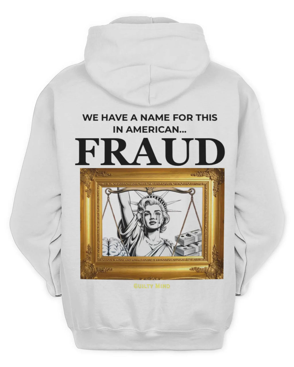 Statue of Fraud Hoodie-Activist Streetwear-Clothing Justice