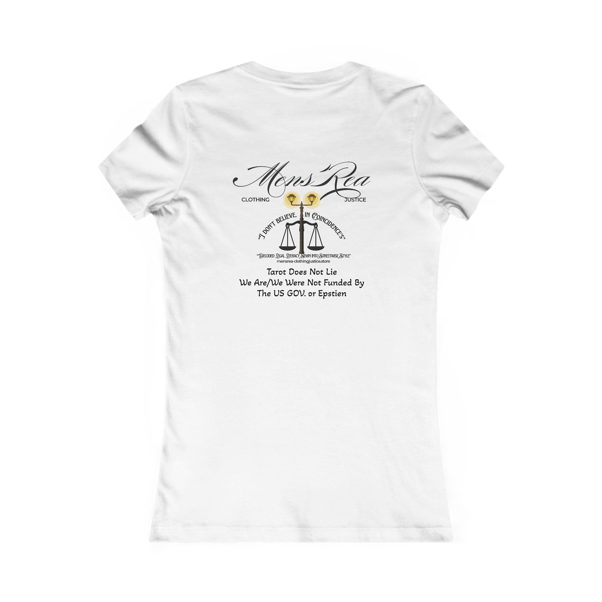 Tarot 4 Justice Women's Tee — Tarot-Inspired Justice Graphic T-Shirt | Mens Rea