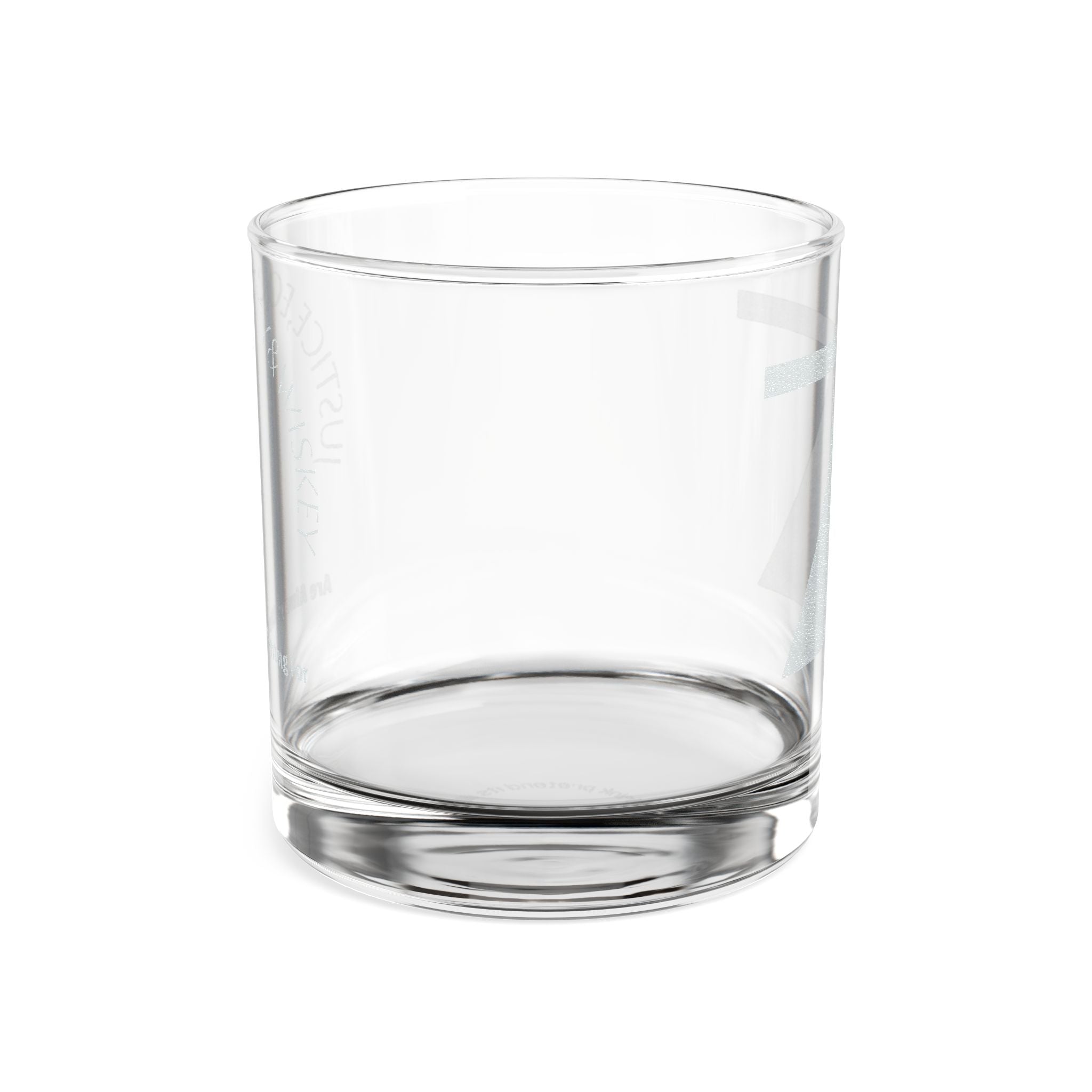 Engraved ‘Justice to the Whiskey Glass’ 10.5oz — Minimal Triangle Design, Lawyer Gift, Bar Gift