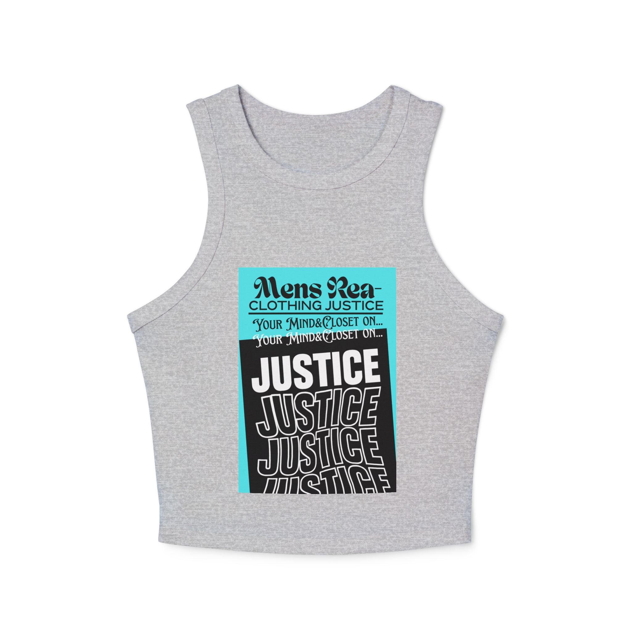 Justice to the Racer Tank-Double sided Women’s tank top