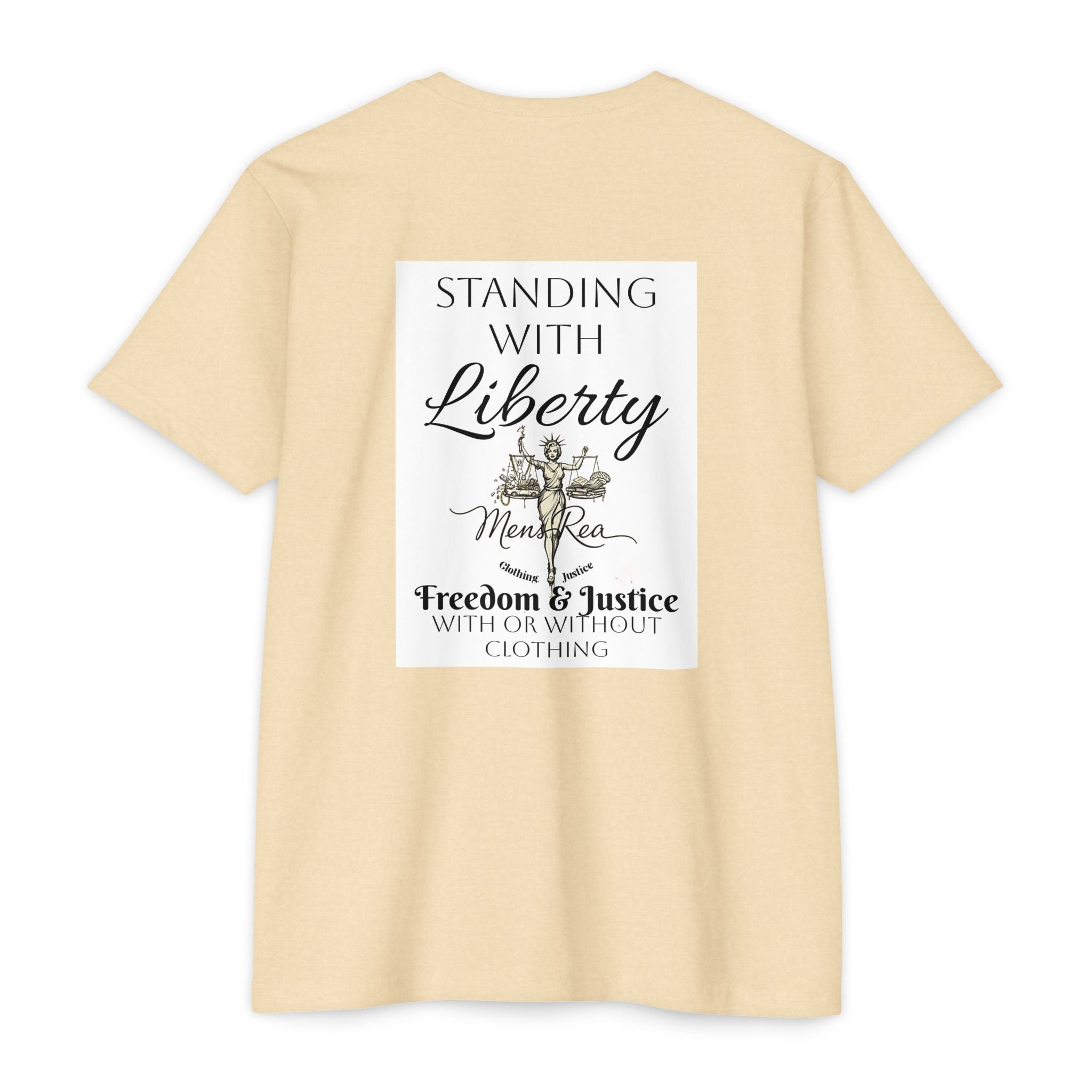 Clothing Justice 'Censored' Graphic T-Shirt — Bold Pop-Art Statue Design