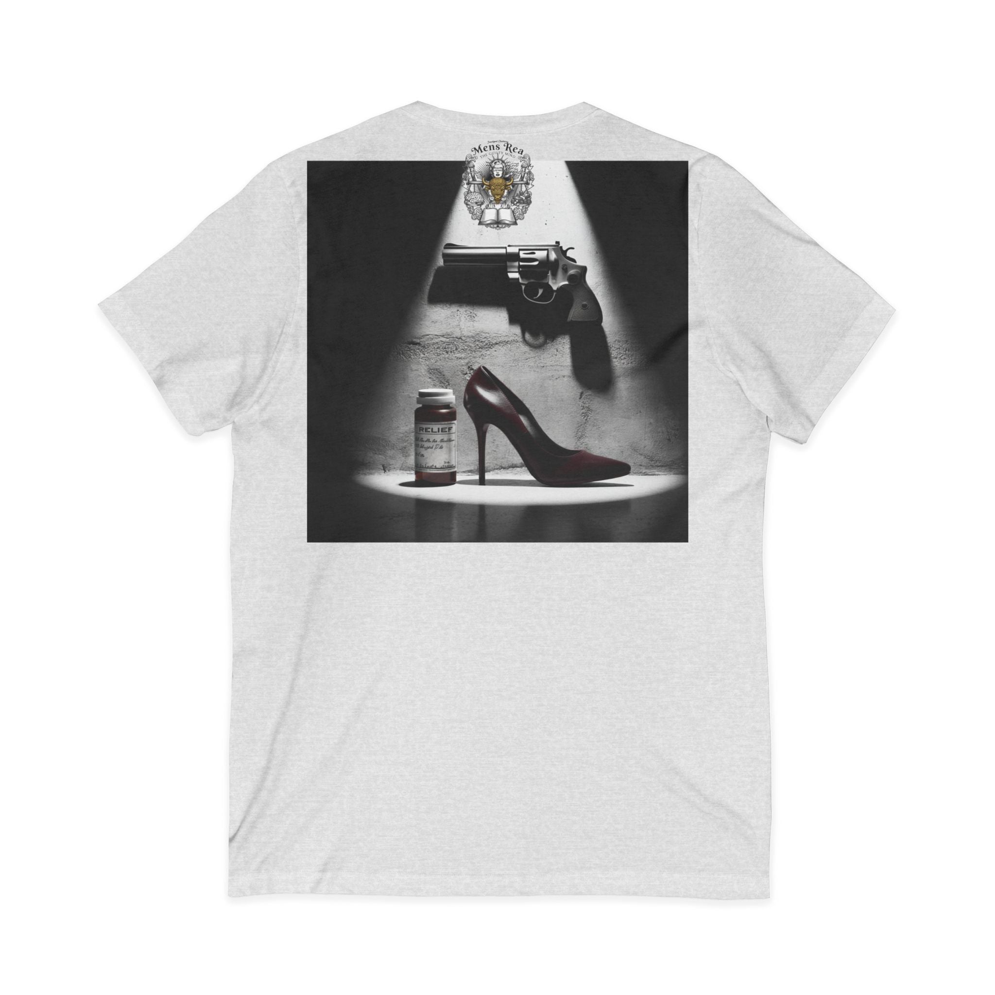 V-Neck Tee — Retro Femme Icon Pop Art Graphic Shirt