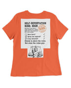 Orange Women's Fitted T-Shirt