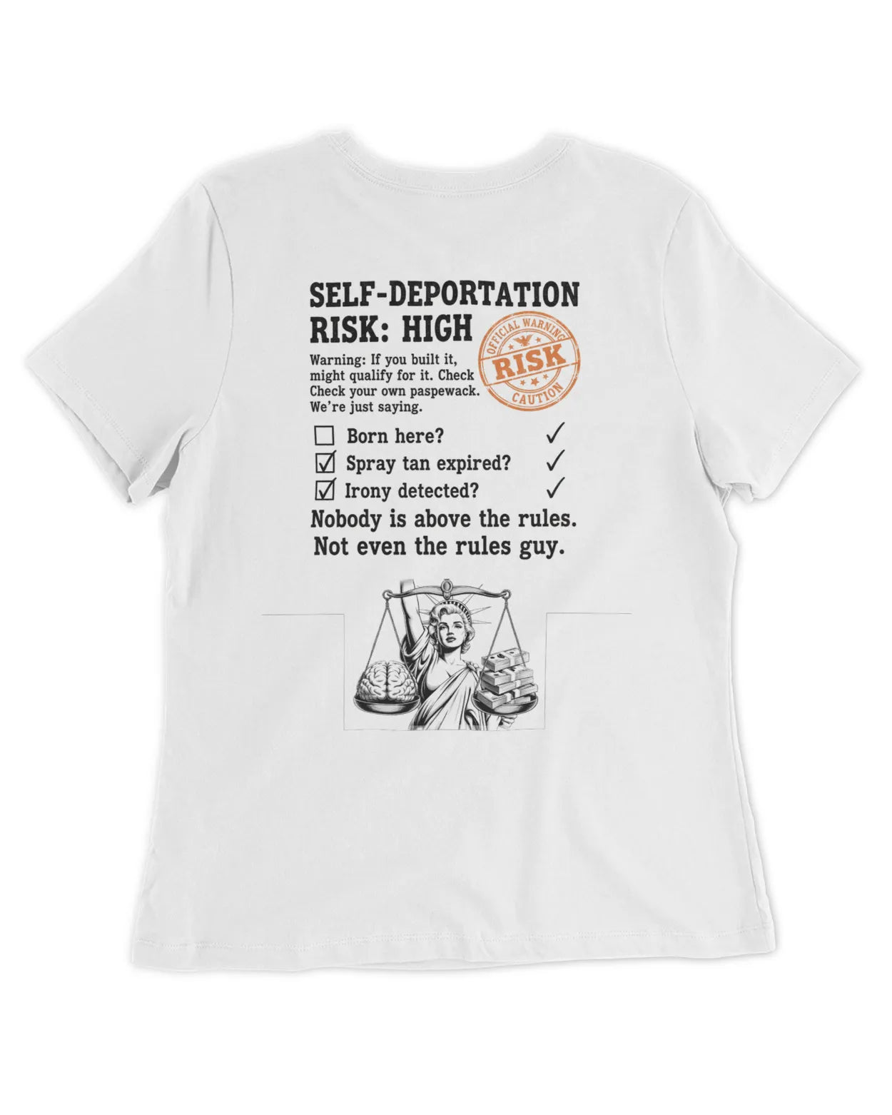 Orange Women's Fitted T-Shirt