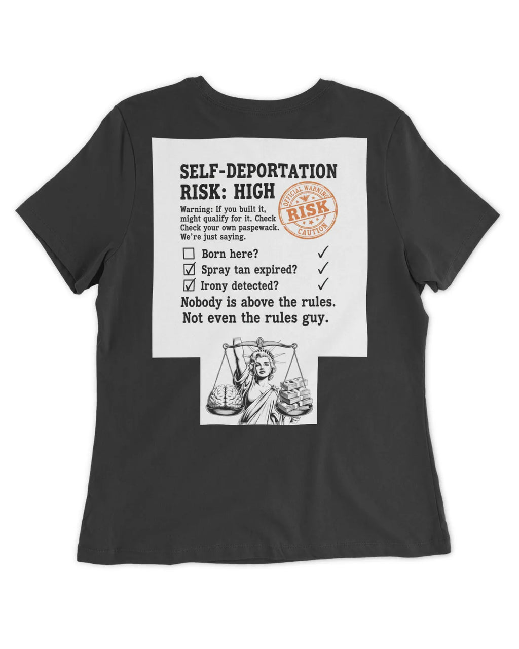 Orange Women's Fitted T-Shirt