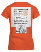 Orange Women's Fitted T-Shirt