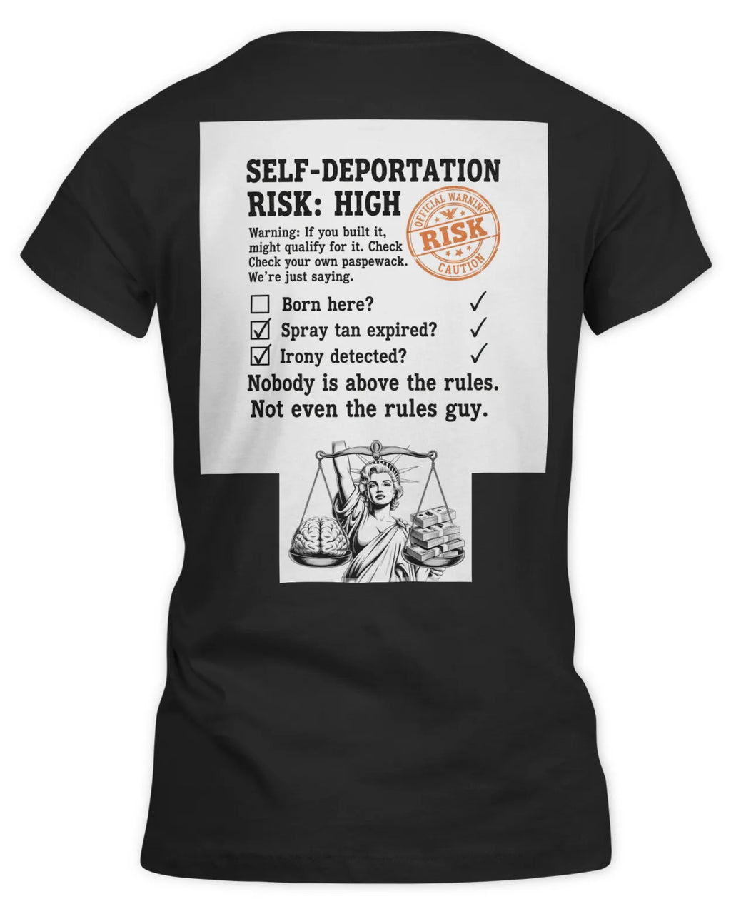 Orange Women's Fitted T-Shirt